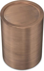 SIMPLIHOME Corbin Industrial 16 Inch Wide Metal Side Table in Antique Copper, Fully Assembled, For the Living Room and Bedroom
