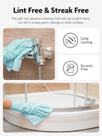 Fantasticlean Microfiber Cleaning Cloth Roll -40 Pack, Tear Away Microfiber Towels, 12" x 12", Reusable, Washable, Scratch Free, Ultra Absorbent Dishcloth for Car, Home Supplies, Pet, Kitchen (Blue)