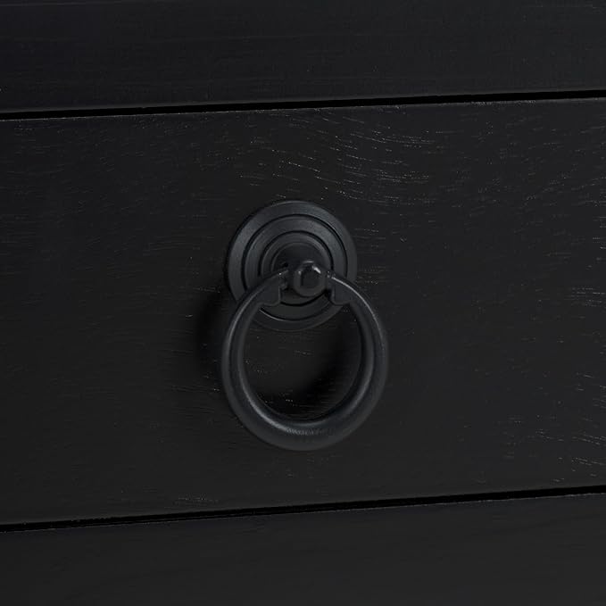 SAFAVIEH Home Collection Darlyn Matte Black 1-Drawer Rectangle Accent Table