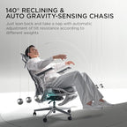 Hbada E3 Pro Ergonomic Office Chair, Big and Tall Office Chair - with 3-Zone Dynamic Lumbar Support, 4D Adjustable Headrest, 6D Adjustable Armrests, Swivel, Grey