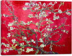 Wieco Art Red Almond Blossom Tree Vincent Van Gogh Paintings Reproduction Canvas Prints Wall Art for Home Decor and Wall Decor Classical Flowers Pictures Artwork