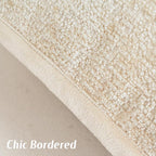 FUTEI Beige Chenille Throw Pillow Covers 20x20 Inch Set of 2,Soft Cozy Bound Edge Design Cushion Case,Home Decor for Couch Bed Living Room