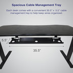 ApexDesk Elite Pro Series 60" x 27" Electric Height Adjustable Stand up Desk, Sit Stand Home Office Desk, Computer Desk - Curved Apple