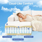 2025 New 108" Cloud Couch Sectional, Modular Sectional Sofa with L-Shaped Chaise, Deep Seat Sectional Modular Couch for Living Room, No Assembly Required (Beige, Left Facing Chaise)