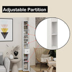 Tall Slim Bathroom Storage Cabinet, 71" Freestanding Bathroom Cabinet w/ 2 Doors, 1 Drawer, 4 Adjustable Shelves, Floor Narrow Tower Cabinet for Small Spaces
