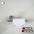 JQK Bathroom Hardware Towel Bar Set, 5-Piece Bath Accessories Set Polished Chrome Wall Mount Includes 24 in Towel Bar, 9 in HT Bar, TP Holder, Towel Hook x 2, BAS105-CH