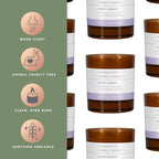 Pecksniff's Amber Deep-Sleep Aroma Therapy Candle | 1 Wick, 184g/6.49oz