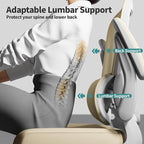 TRALT Office Chair Ergonomic Desk Chair, 330 LBS Home Mesh Office Desk Chairs with Wheels, Comfortable Gaming Chair, High Back Office Chair for Long Hours (Beige)