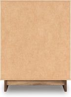 Signature Design by Ashley Darcalli Mid-Century Modern 4-Drawer Chest with Easy Glide and Safety Stop for Bedroom, Light Brown