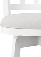 HILLSDALE Presque ISLE Wood BAR Height Swivel Stool White