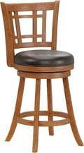 Hillsdale Fairfox 24.5" Wood Swivel Counter Height Stool, Oak