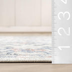 nuLOOM 10' x 14' Machine Washable Stain-Resistant Area Rug Medium Profile for Living Room, Bedroom, and Dining Room, Everlee Blue