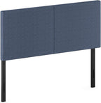 Furinno Roanne Upholstered Headboard, Full, Denim