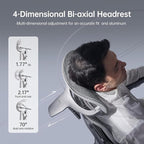 Hbada E3 Ultra Ergonomic Chair, with 3-Zone Dynamic Lumbar Support, 360° Mechanical Armrest, 4D Adjustable Headrest, Aluminum Alloy, Mesh Chair, Grey