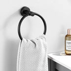 10-Pieces Matte Black Bathroom Accessories Set, Stainless Steel Bathroom Hardware Set, Bath Towel Bar Set, Towel Racks for Bathroom Wall Mounted.