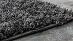 Unique Loom Solid Shag Collection Area Rug (5' 1" x 8' Rectangle Graphite Gray)