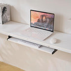 Karl home Twin Loft Bed with Desk and Storage Shelvs,Twin Bunk Bed with Desk for Kids Teens Adults, Saving Space,No Box Spring Needed, Non-Noice, White