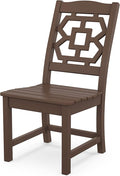 Martha Stewart by POLYWOOD® Chinoiserie Dining Side Chair in Mahogany