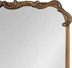 Kate and Laurel Brazelton Rounded Rectangle Ornate Traditional Mirror; 20 x 27; Gold; Ornamental Round Rectangular Classic Framed Wall Mirror