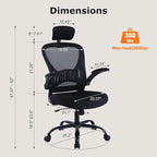6 Pack Office Chair Ergonomic Desk Chair Comfort Adjustable Height with Wheels，Lumbar Support Mesh Swivel Computer Home Office Chair,Conference Room Chairs