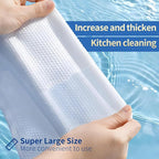 Reusable Dry & Wet Dish Soap Foam Wipes - Multi-Purpose Cleaning Towels for Kitchen, Bathroom, Travel | No Water Needed, Eco-Friendly, Reaches Hard-to-Clean Areas (60 Pack)