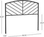 Hillsdale Essex Queen Metal Headboard, Gray Bronze, 2346-570