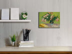 Wieco Art Oleanders 1888 Giclee Canvas Prints Wall Art by Van Gogh Floral Oil Paintings Reproduction for Home Decorations Modern Stretched and Framed HD Classic Abstract Flowers Pictures Artwork