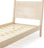 Camaflexi Mid-Century Panel Bed - Twin Size - Light Oak Finish