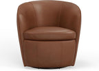 Parker Living Barolo - Vintage Whiskey 100% Italian Leather Swivel Club Chair