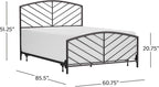 Hillsdale Furniture Essex Bed, Queen, Metallic Brown