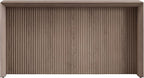 Henn&Hart 56'' Wooden Rectangular Fluted Console Table Entryway Table, Sofa Table for Entryway, Living Room, Couch, Hallway, or Office, Antiqued Gray Oak