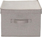 Household Essentials Large Fabric Storage Bins 2 Pack, Gray