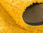 Unique Loom Solid Shag Collection Area Rug (5' 1" x 8' Rectangle, Tuscan Sun Yellow)