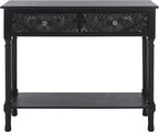 SAFAVIEH Home Collection Josie Black 2-Drawer Console Table for Living Room Foyer Bedroom Hallway Entryway Office