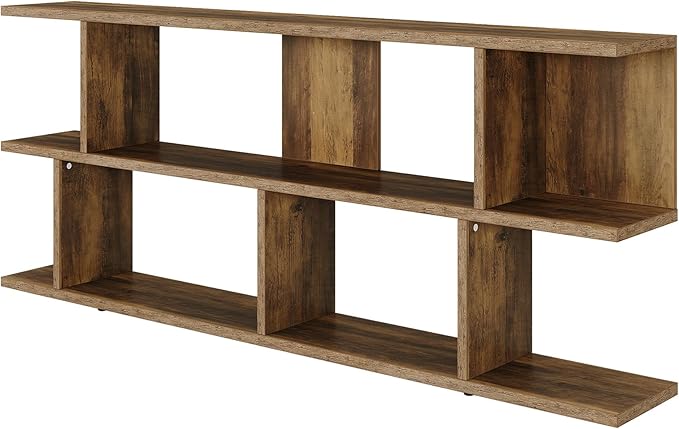 Tribesigns 71 Inches Extra Long Sofa Table Behind Couch, 3-Tier Farmhouse Console Table, Long Foyer Table with Storage for Hallway, Entryway & Living Room