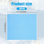 200 PCS Disposable Dish Cloths Reusable Blue Cleaning Towels Multi-Purpose Absorbent Handy Wipes for Kitchen, Countertops, Bathroom, Office, 13.7x15.7 Inch