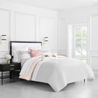 kate spade new york Spade Floral Decorative Pillow, 20" x 20" Throw Pillow for Bed or Sofa, Textured Cotton and Polyester Blend Cover, Pink