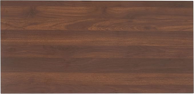 SAFAVIEH Merrick TV Stand for up to 45" Flatscreen – Walnut & Black, Open Shelf for Small Spaces & Apartments, Entertainment Media Console (MED9302A)