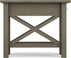 SIMPLIHOME Kitchener SOLID WOOD 14 inch Wide Rectangle Contemporary Narrow Side Table in Farmhouse Grey for the Living Room and Bedroom