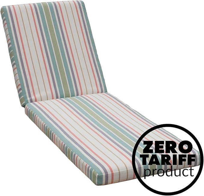 Tommy Bahama Chaise Cushion, 23" X 75" X 2.5", Bandeau Pastel