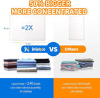 BellaLuce Laundry Detergent Sheets: 1 Home Size (240 Loads, Fresh Linen) & 2 Travel Size (32 Loads, Fresh Linen & Cotton Breeze) | Portable for College, Dorm, Hotel, Family