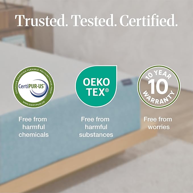 LIFEMENT Basic King Cooling Gel Infused Memory Foam Mattress in a Box | Medium Firm Bed, Fiberglass Free, Certified Pressure Relief Foam, Cooling Comfort Sleep, 6 Inch