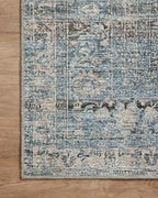 Loloi Amber Lewis Billie Collection BIL-05 Denim/Blush 8'-6" x 11'-6", 0.19" Thick Area Rug