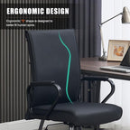 Okeysen Office Desk Chair, Ergonomic Leather Modern Conference Room Chairs, Executive Height Adjustable Swivel Rolling Chair for Home Office.
