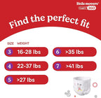 Huggies Size 3 Baby Diapers, Little Movers HuggFit 360° Baby Diapers with 360° Waistband, Size 3 (16-28 lbs), 76 Count, Packaging May Vary
