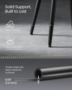 VASAGLE EKHO Collection - Bar Stools Set of 2, Bar Height Bar Stools, Kitchen Counter Stools, Mid-Century Modern Backless Counter Stools, 30-Inch Tall, Kitchen Island Home Bar, Ink Black