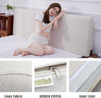 Upholstered Full Headboard, No Tools Needed, Wall Mounted Headboard with Removeable Washable Linen, Multi-Functional Backrest (Beige)
