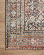 Loloi Amber Lewis Georgie Collection GER-01 Red/Navy 3'-9" x 5'-6", .19" Pile Height, Accent Rug