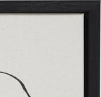 Kate and Laurel Sylvie Modern Circles and Going in Circles Framed Linen Textured Canvas Wall Art Set by Teju Reval of SnazzyHues, 2 Piece 23x33 Black, Decorative Abstract Art Prints for Wall