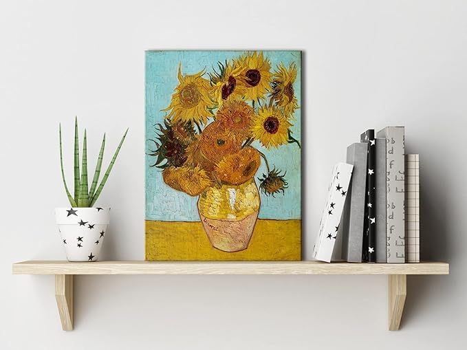 Wieco Art Sunflower by Vincent Van Gogh Oil Paintings Reproduction Modern Floral Giclee Canvas Prints Artwork Flowers Pictures on Canvas Wall Art for Home and office Decorations